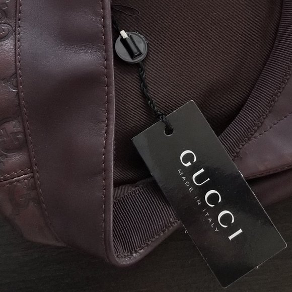 Authentic Gucci Genuine Leather Brown Hat main image 8
